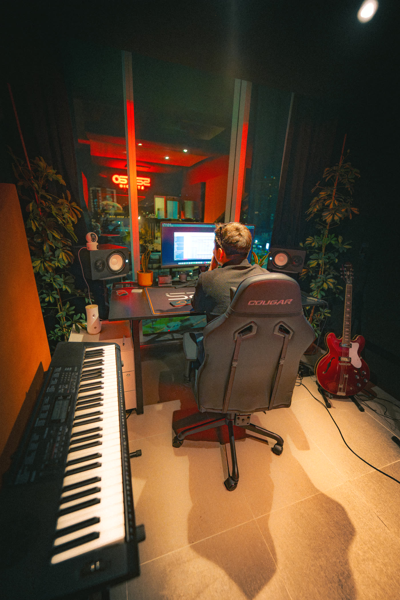 Seteo Studio — vista general del estudio de grabación